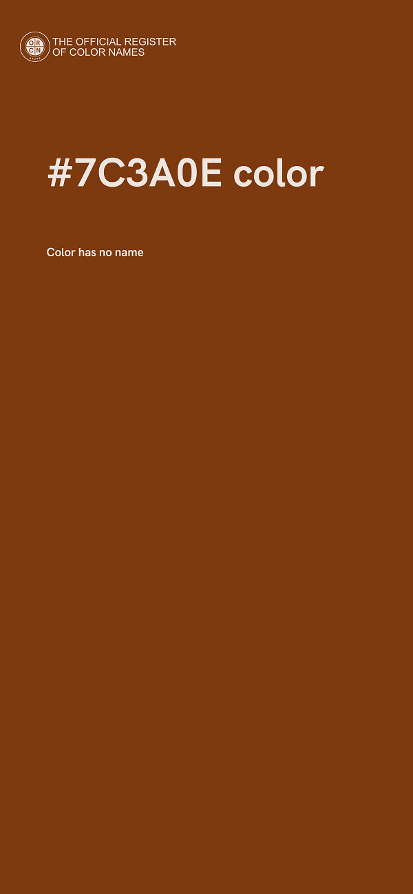 #7C3A0E color image
