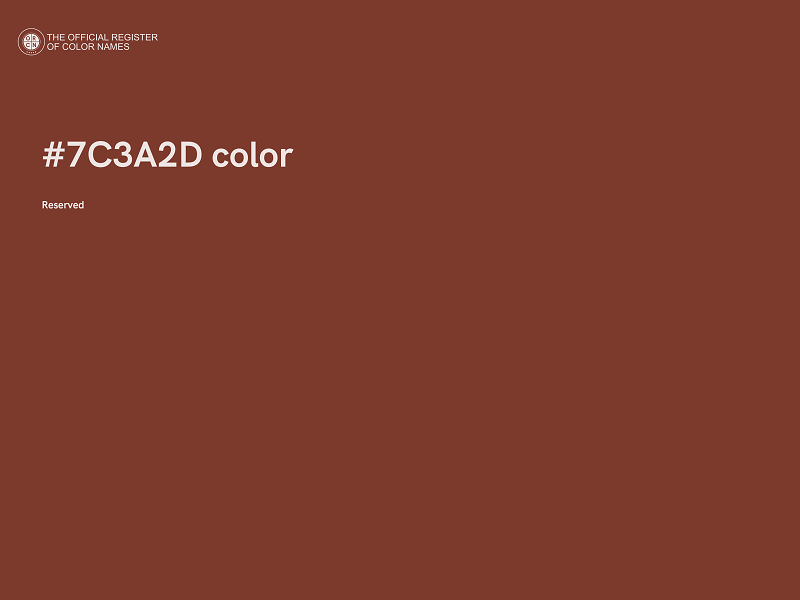 #7C3A2D color image