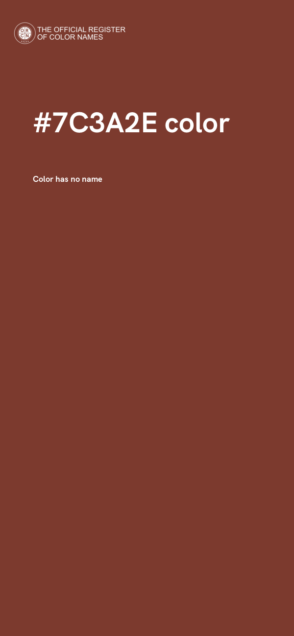 #7C3A2E color image