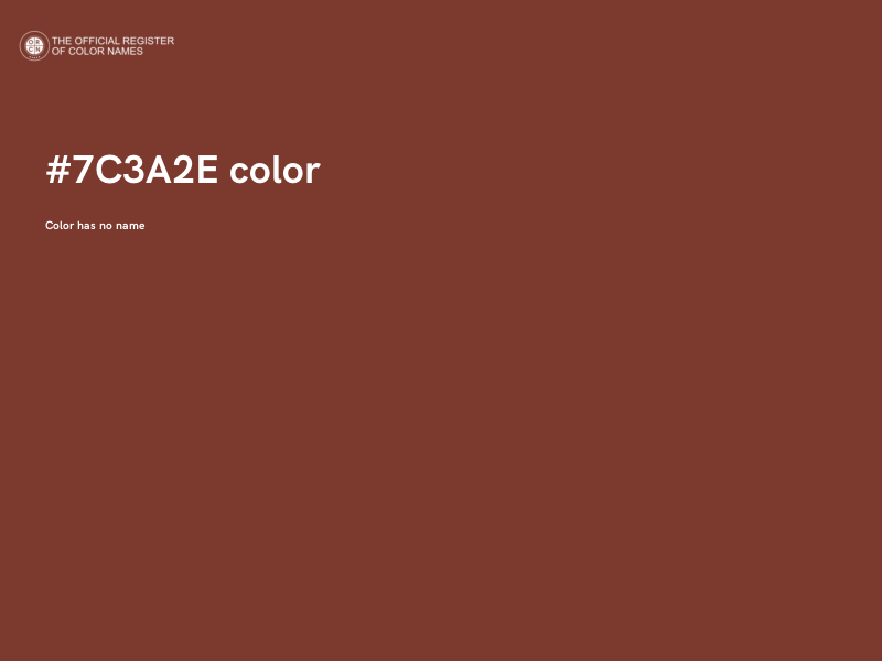 #7C3A2E color image