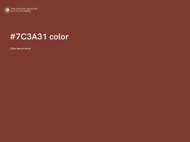 #7C3A31 color image