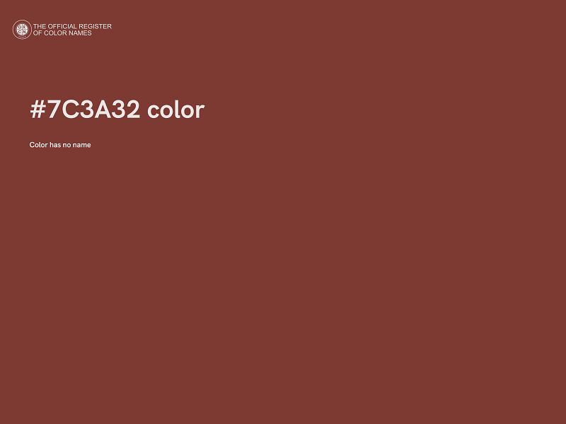 #7C3A32 color image