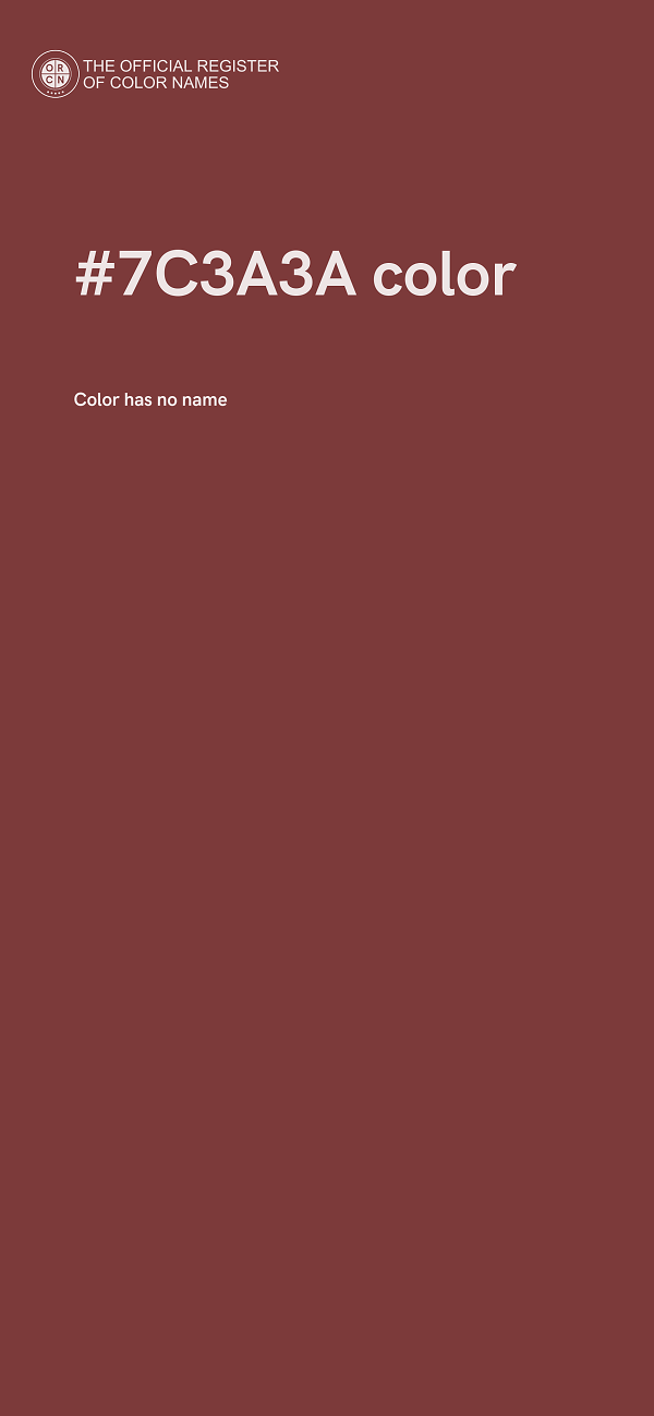 #7C3A3A color image