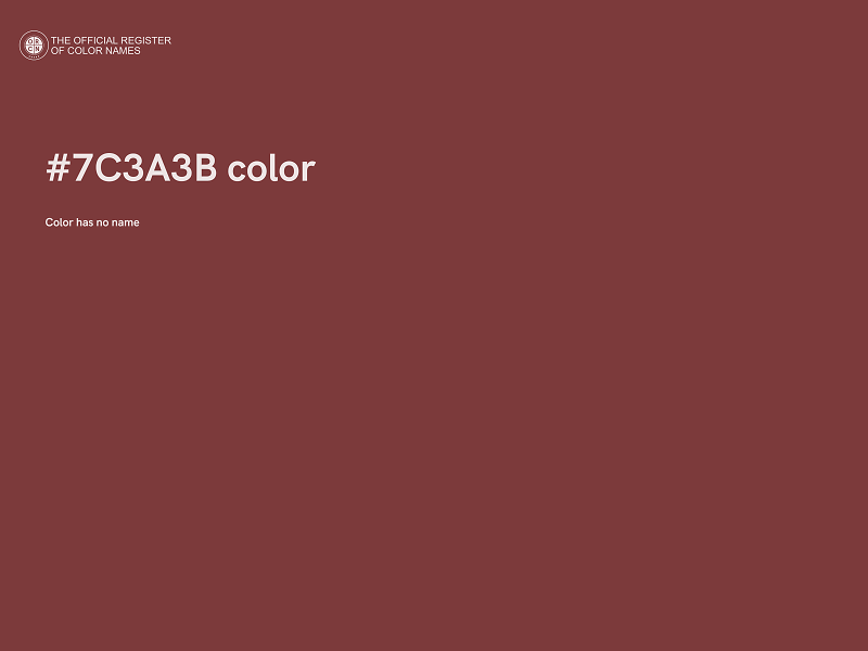 #7C3A3B color image