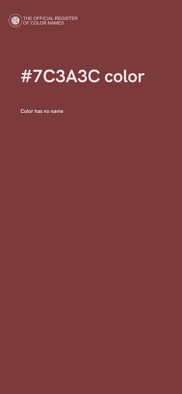 #7C3A3C color image