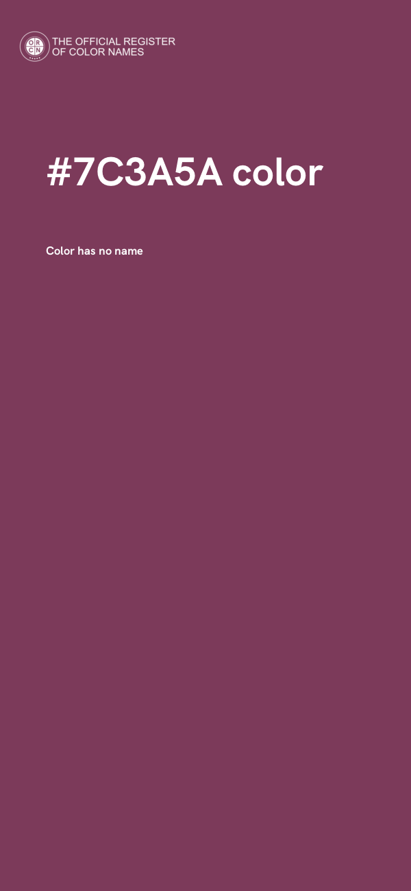 #7C3A5A color image