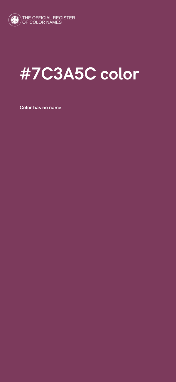 #7C3A5C color image