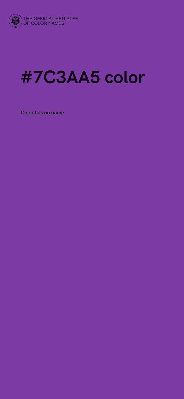 #7C3AA5 color image