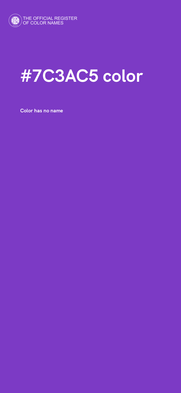 #7C3AC5 color image