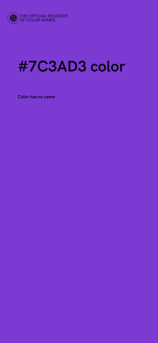 #7C3AD3 color image