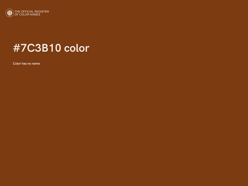 #7C3B10 color image