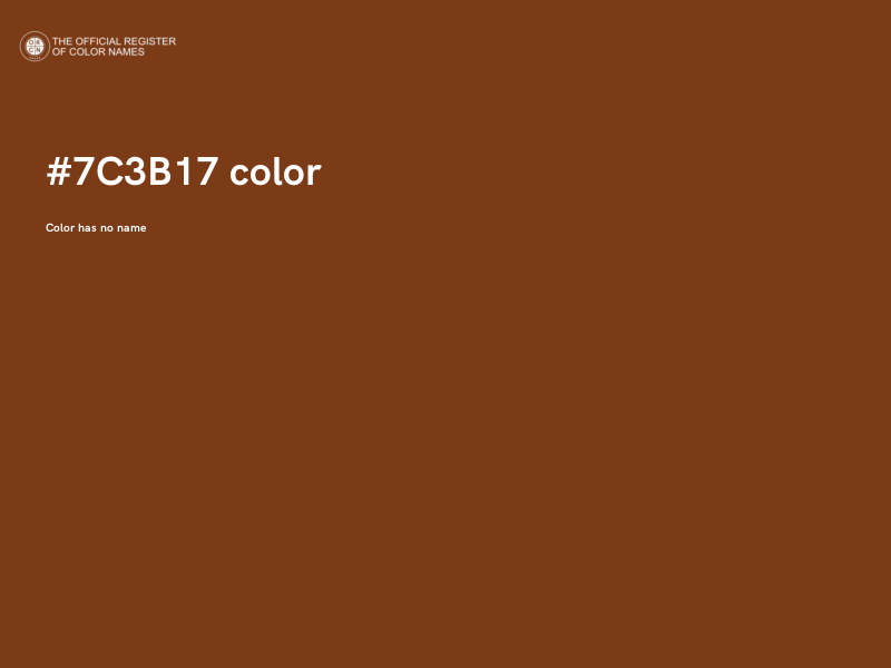 #7C3B17 color image