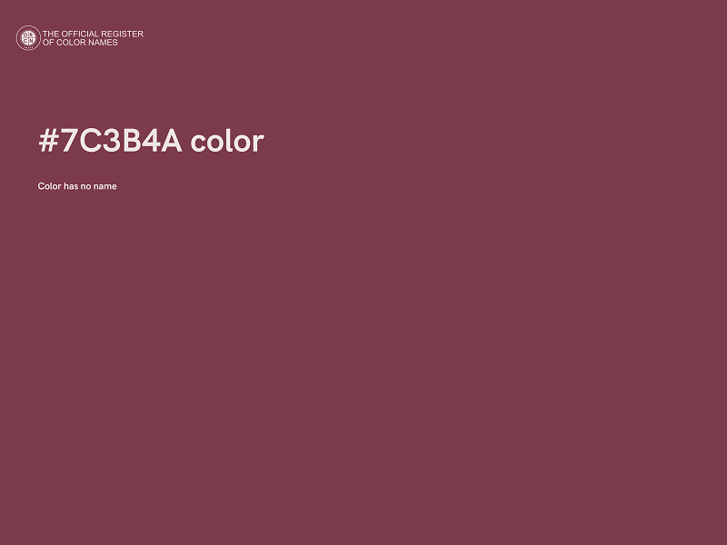 #7C3B4A color image