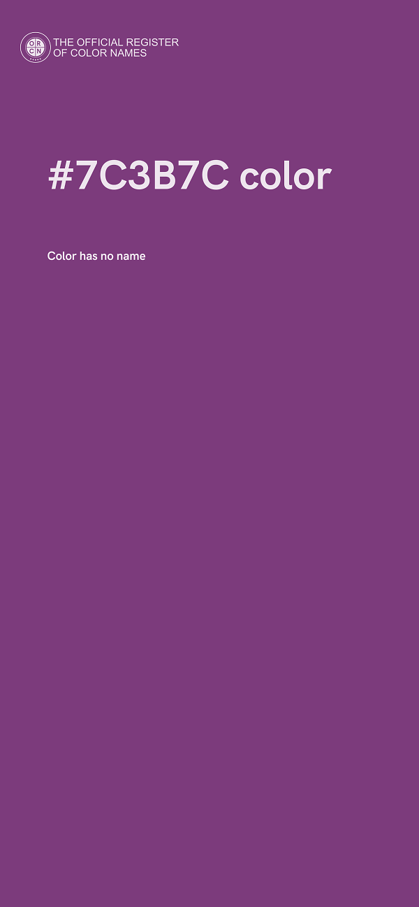 #7C3B7C color image