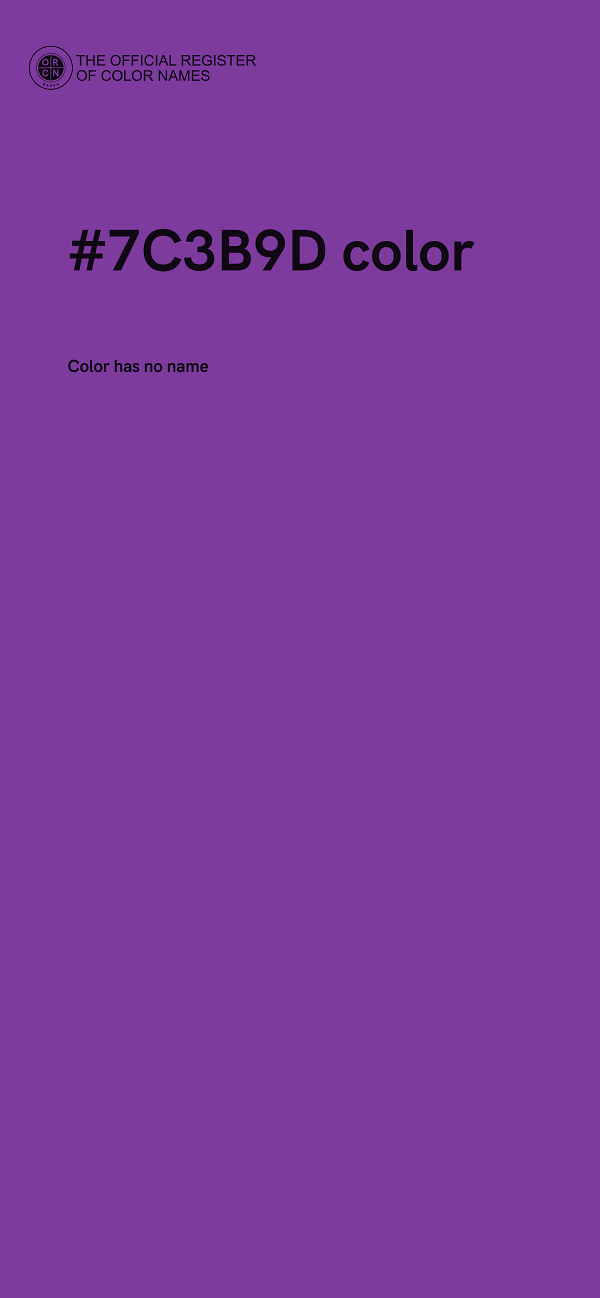 #7C3B9D color image