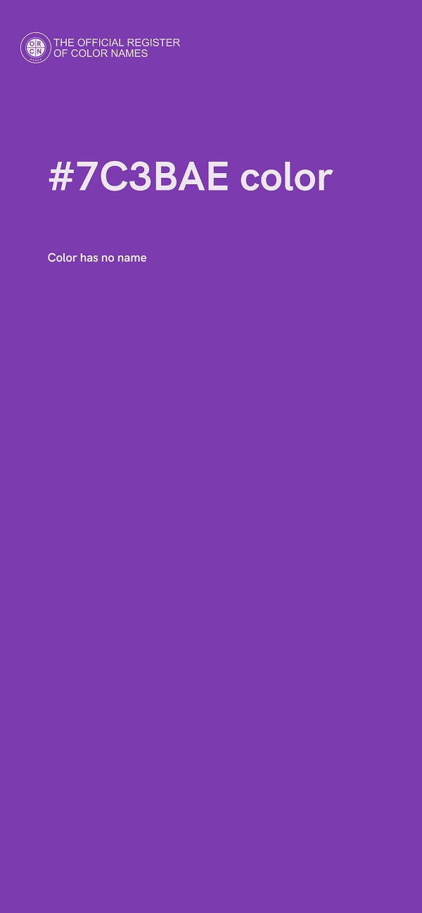 #7C3BAE color image