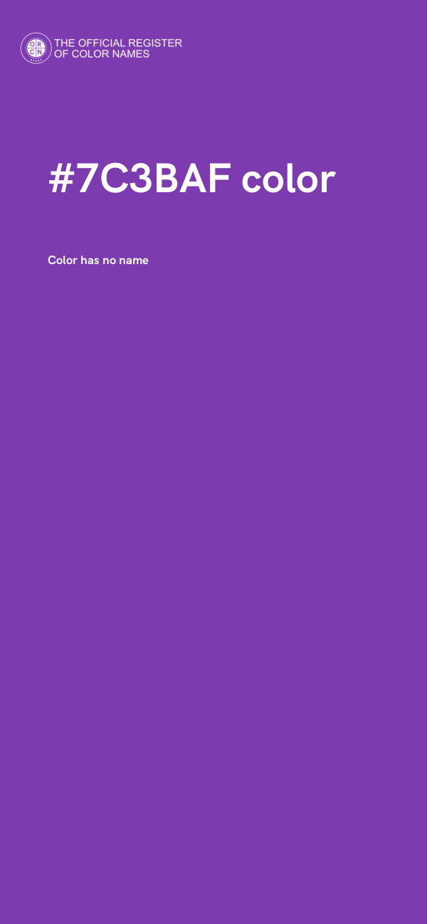 #7C3BAF color image