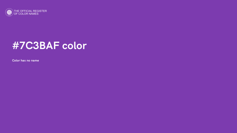 #7C3BAF color image