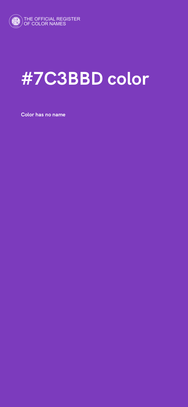 #7C3BBD color image