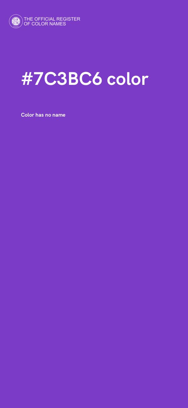 #7C3BC6 color image