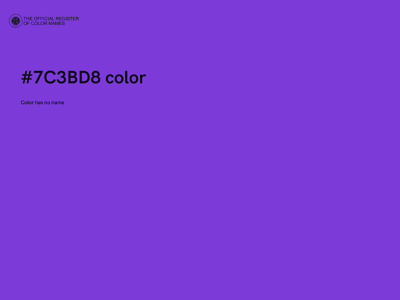 #7C3BD8 color image