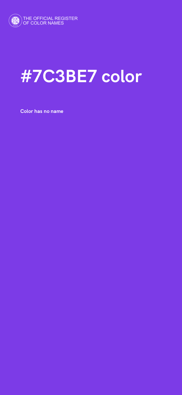 #7C3BE7 color image