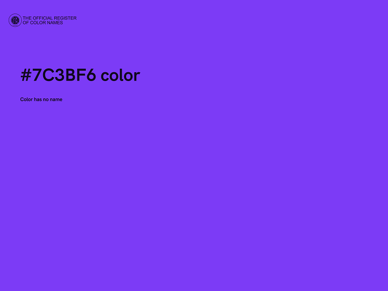 #7C3BF6 color image