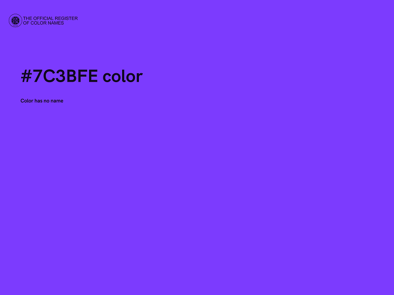 #7C3BFE color image