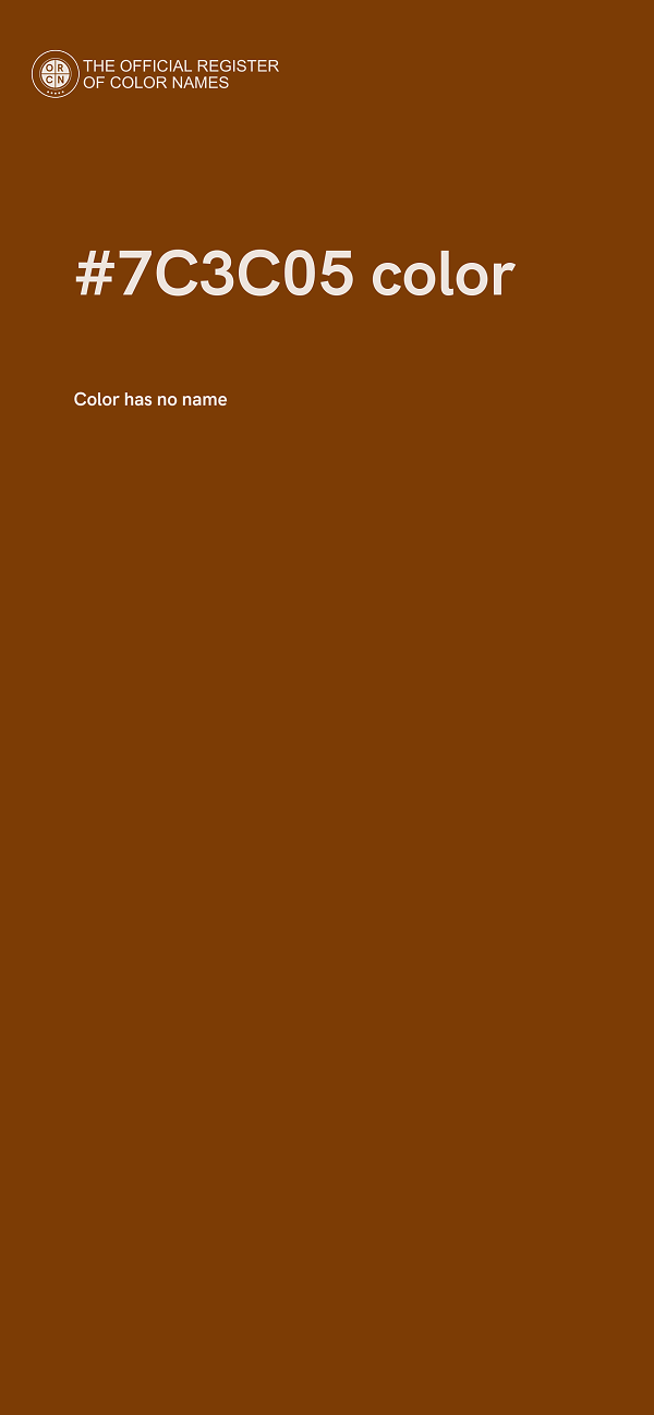 #7C3C05 color image