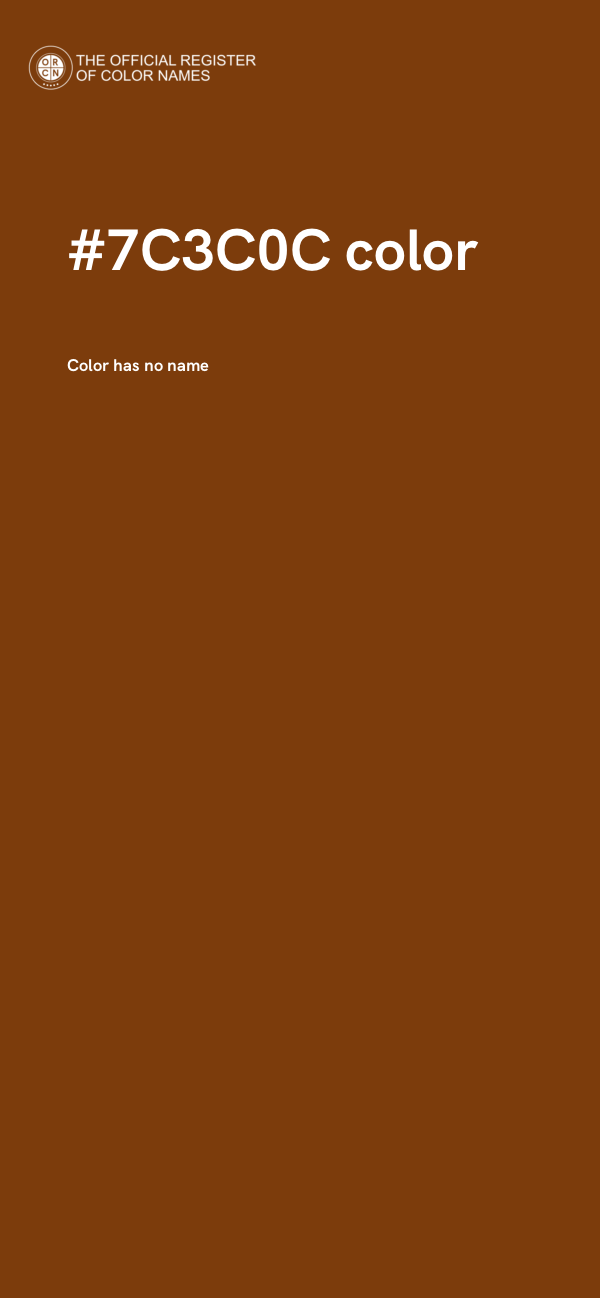 #7C3C0C color image