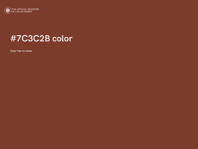 #7C3C2B color image