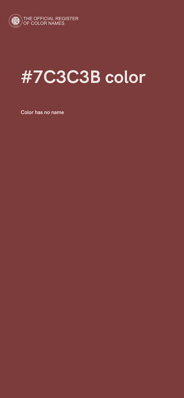 #7C3C3B color image