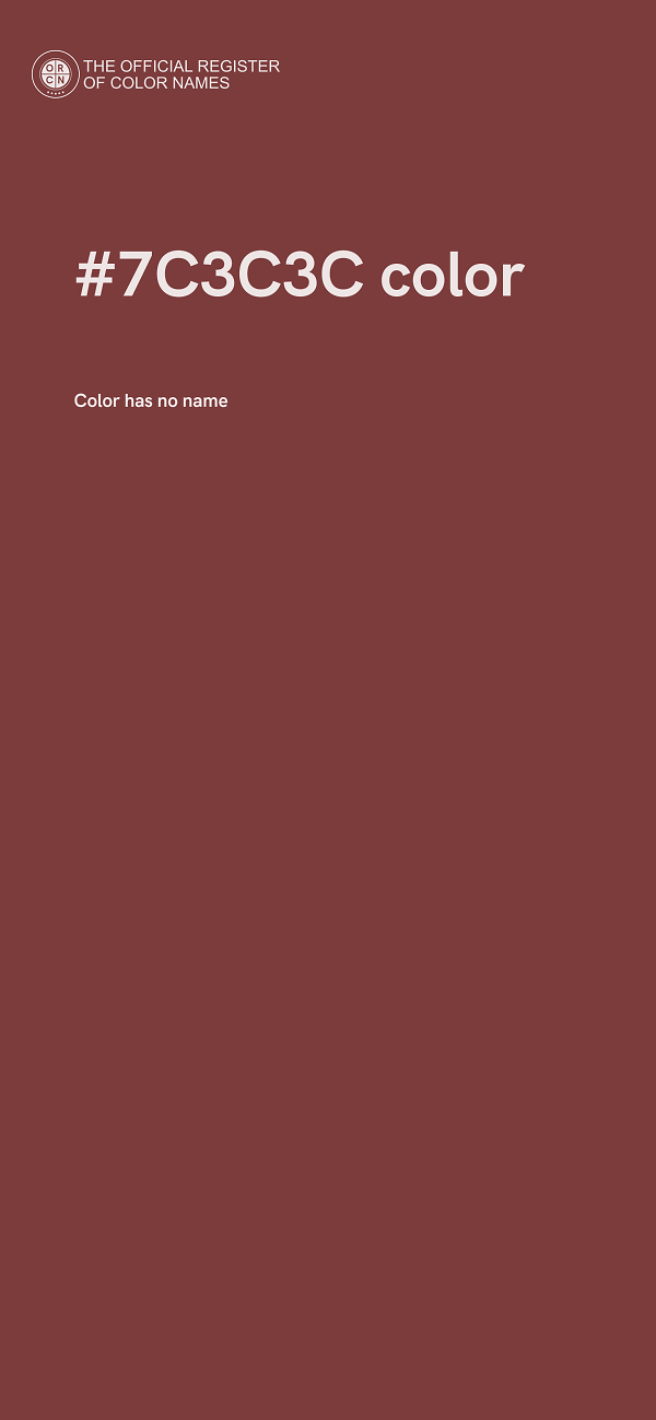 #7C3C3C color image