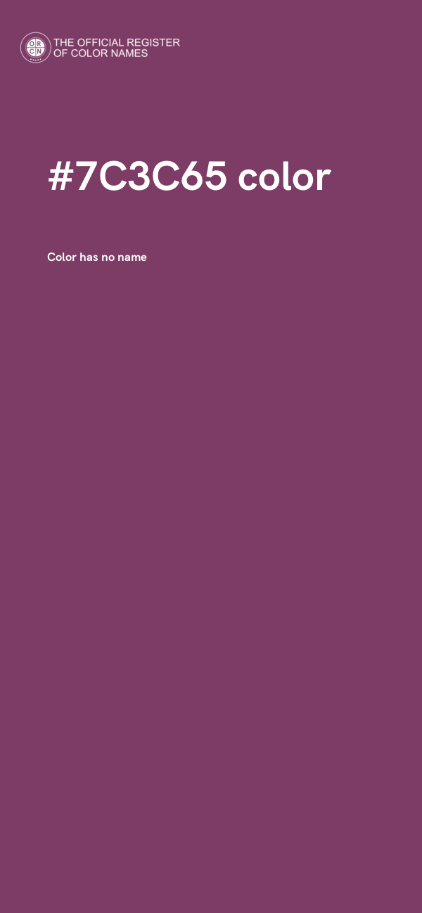 #7C3C65 color image