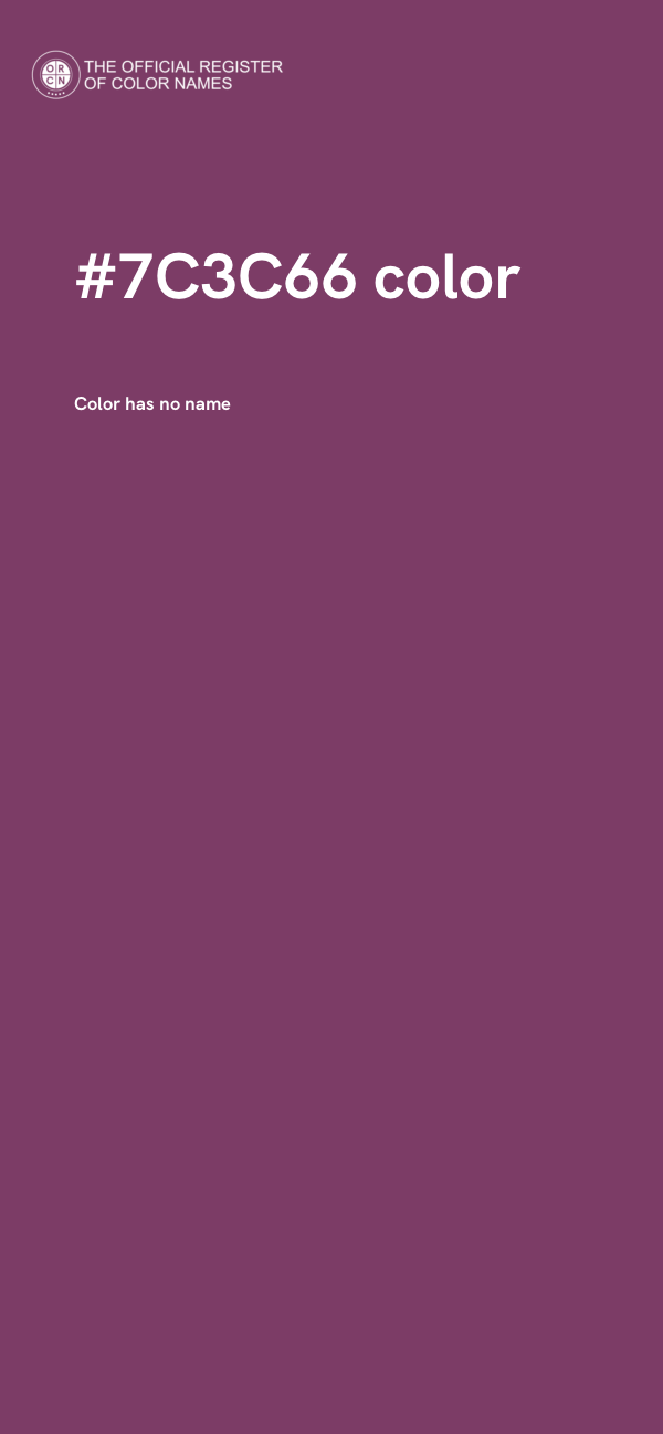#7C3C66 color image