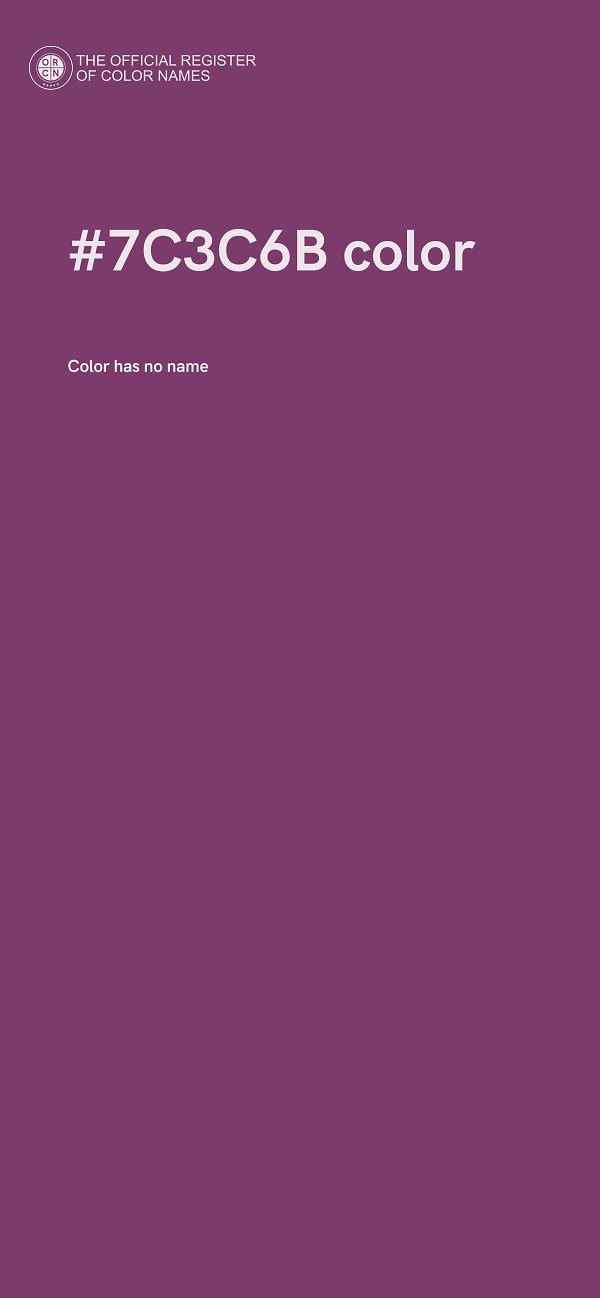 #7C3C6B color image
