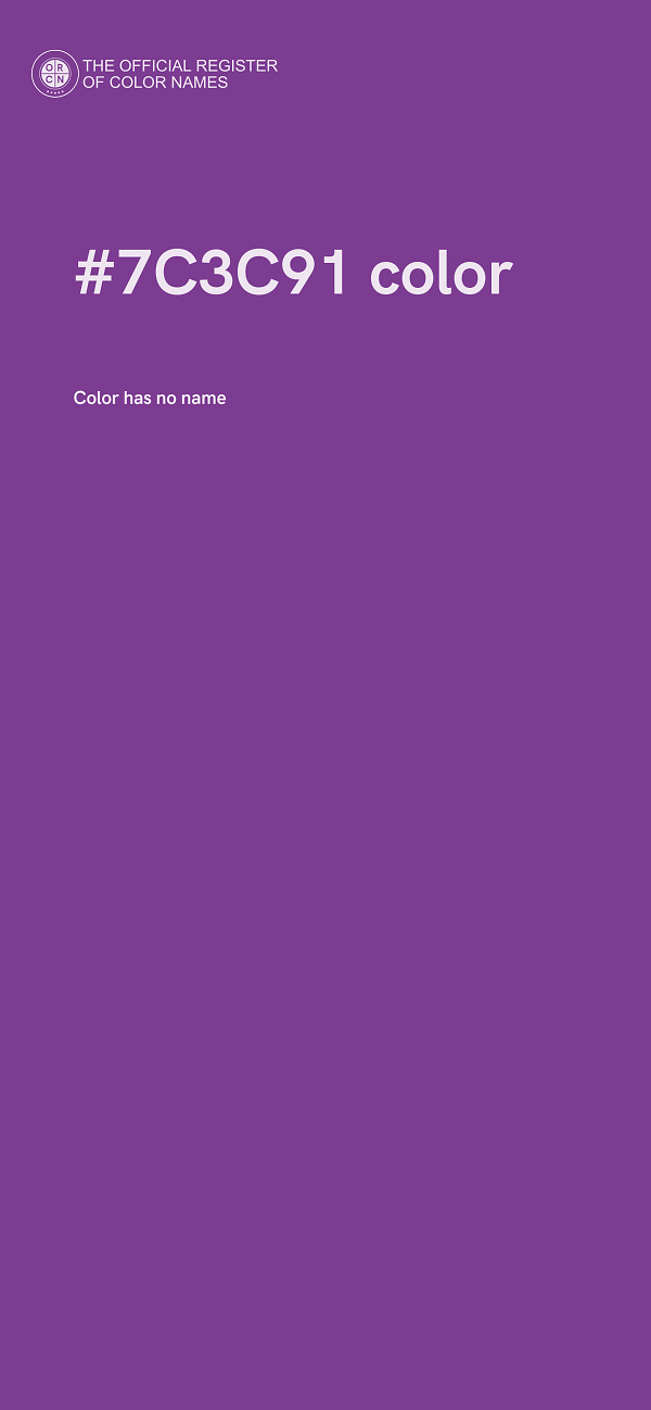#7C3C91 color image