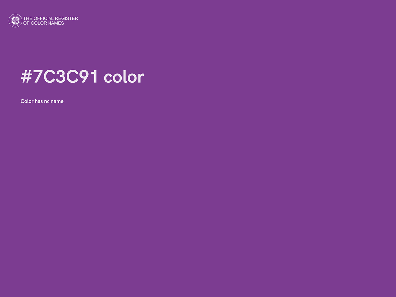 #7C3C91 color image