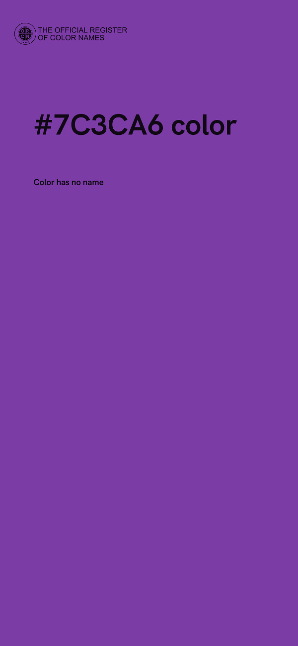 #7C3CA6 color image
