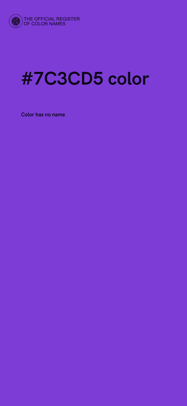 #7C3CD5 color image