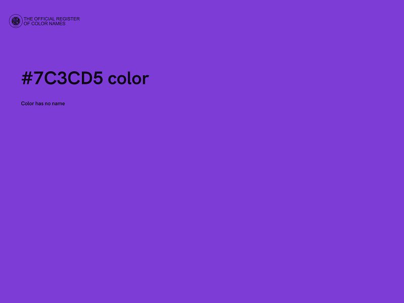 #7C3CD5 color image