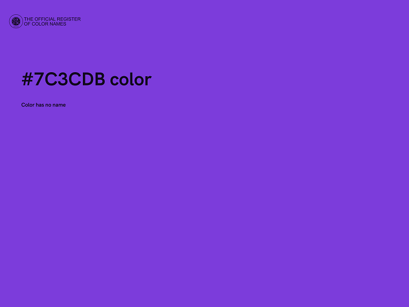 #7C3CDB color image