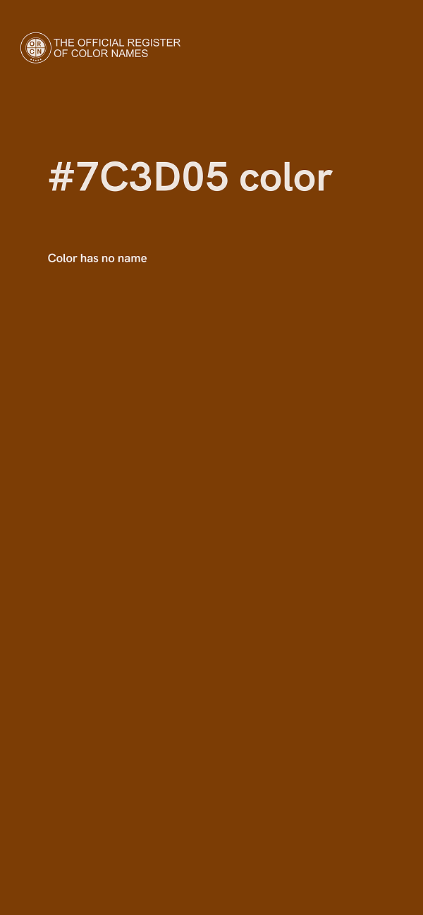 #7C3D05 color image