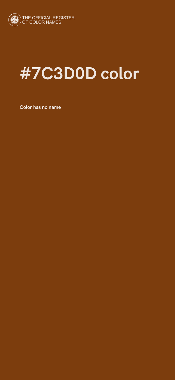 #7C3D0D color image