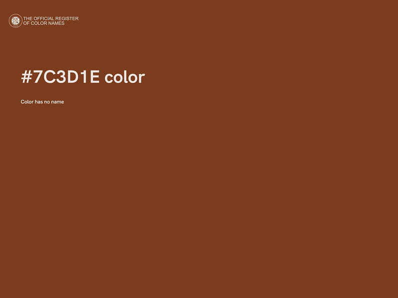 #7C3D1E color image