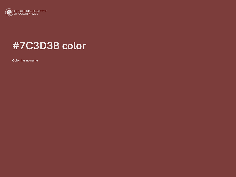 #7C3D3B color image