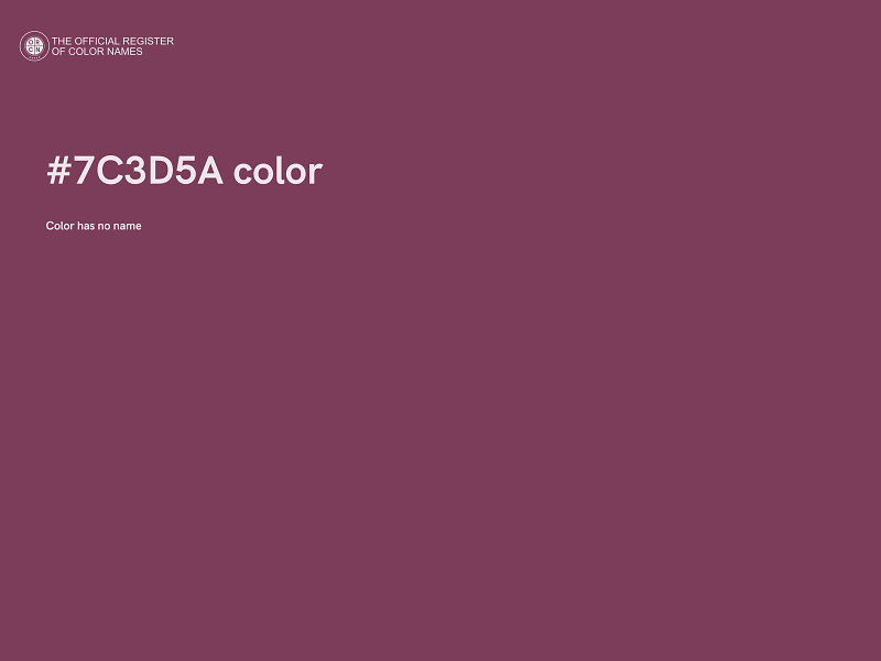 #7C3D5A color image