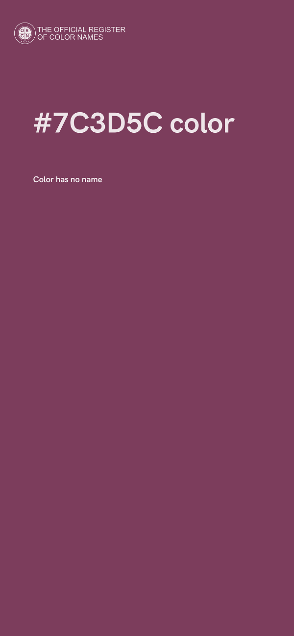 #7C3D5C color image