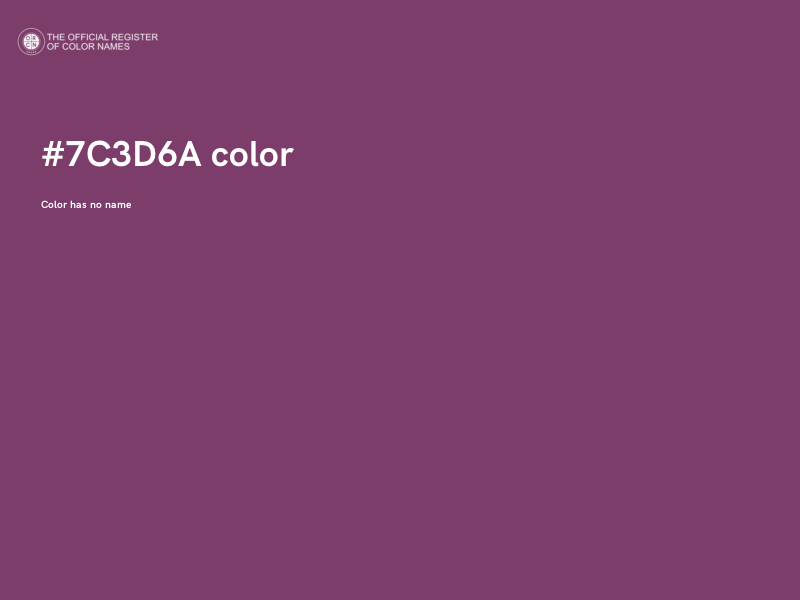#7C3D6A color image