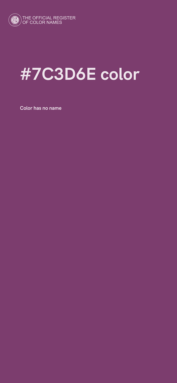 #7C3D6E color image